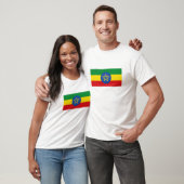 Ethiopische vlag t-shirt (Unisex)