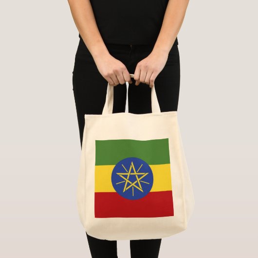 Ethiopische vlag tote bag (Voorkant (product))