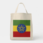 Ethiopische vlag tote bag (Achterkant)