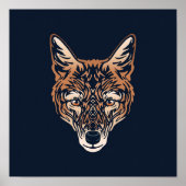 Ethiopische Wolf African Print | Ethiopische Wolf  (Voorkant)