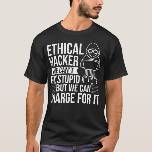 Ethisch hacker Certified Computer Hacking Password T-shirt (Voorkant)