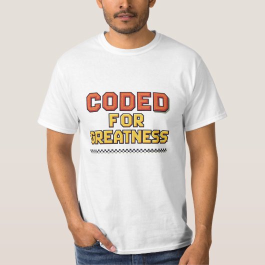 Ethische AI-codering - gecodeerd voor grootheid T-shirt (Voorkant)