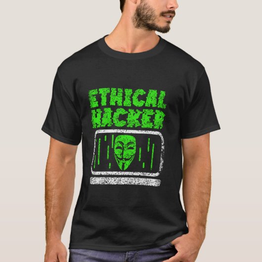 Ethische Hacker Hack Computer IT Hacker T-shirt (Voorkant)