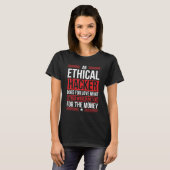 Ethische hacker voor beveiligingshacker t-shirt (Voorkant volledig)