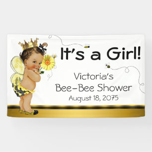 Ethische Meisjes Bij Baby Shower Spandoek