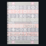 Ethnic 30th Birthday Party Personnalisable livre d<br><div class="desc">inspiration africaine pour ce design ethnique. Livre d'or sur mesure.</div>