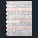 Ethnic 30th Birthday Party Personnalisable livre d<br><div class="desc">inspiration africaine pour ce design ethnique. Livre d'or sur mesure.</div>