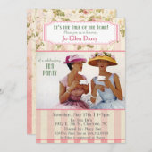 Ethnic African American Retro Tea Party Invitation (Devant / Derrière)