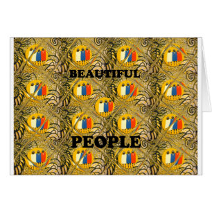 Ethnic African Art Design Imprimer : Beautiful Peo