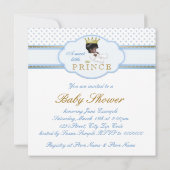 Ethnic Boy-Baby shower Kaart (Achterkant)