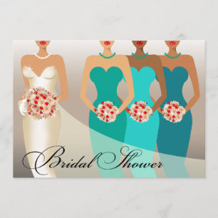 ETHNIC BRIDE-Vrijgezellenfeest   blauwgroen Kaart