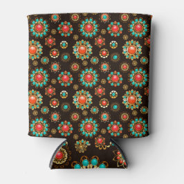 Ethnic Brooches naadloos patroonpatroon Blikjeskoeler