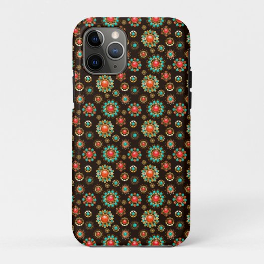 Ethnic Brooches naadloos patroonpatroon Case-Mate iPhone Case (Achterkant)
