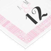 Ethnic Design Personalised Weddentable Runner 1 Lange Tafelloper (Hoek)