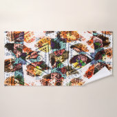 Ethnic design. Striped watercolor seamless pattern (Serviette de bain)