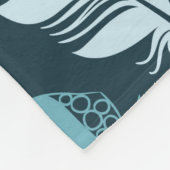 Ethnic feathers seamless pattern fleece deken (Hoek)