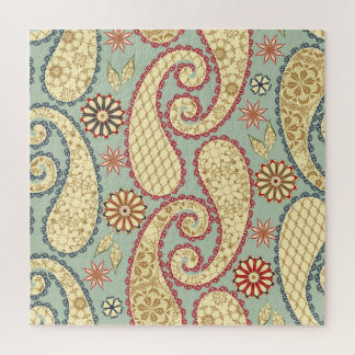 Ethnic floral, paisley vintage style. legpuzzel