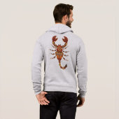Ethnic Floral Scorpion Hoodie (Achterkant volledig)