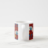 Ethnic Folk Floral Pattern Espresso Kop (Achterkant)