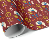 Ethnic Folk Pattern Cadeaupapier (Rol Hoek)