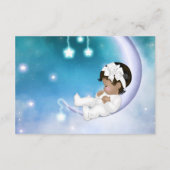 Ethnic Girl Apporte une carte de Baby shower de li (Dos)