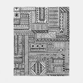 Ethnic Ornament Fleece Deken (Voorkant)