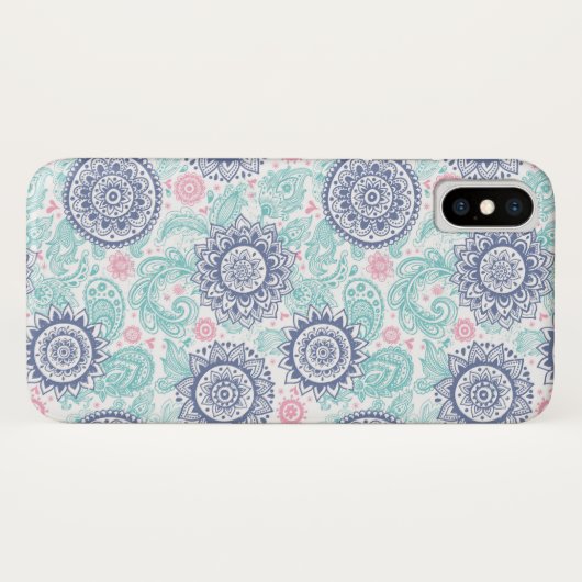 Ethnic Paisley Pattern Case-Mate iPhone Case (Achterkant (horizontaal))