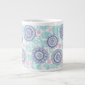 Ethnic Paisley Pattern Extra Grote Beker (Voorkant)