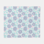 Ethnic Paisley Pattern Fleece Deken (Voorkant (Horizontaal))