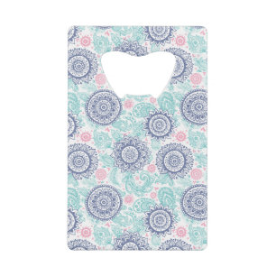 Ethnic Paisley Pattern Kredietkaart Flessenopener