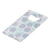 Ethnic Paisley Pattern Kredietkaart Flessenopener (Achterkant Gekanteld)