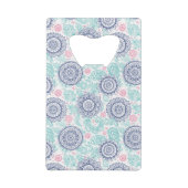 Ethnic Paisley Pattern Kredietkaart Flessenopener (Achterkant)