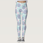 Ethnic Paisley Pattern Leggings (Voorkant)