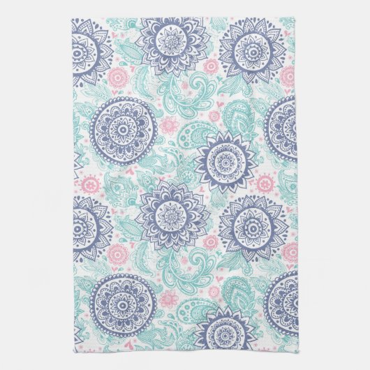Ethnic Paisley Pattern Theedoek (Verticaal)