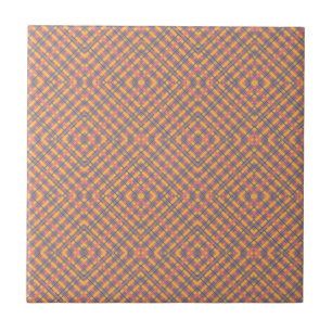 Ethnic Pattern Print Ceramic Tile Tegeltje