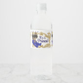 Ethnic Prince Baby shower Étiquettes de bouteille  (Devant)