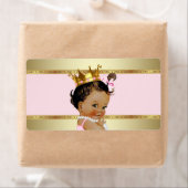 Ethnic Princess Baby shower Étiquette de bouteille (En situation)