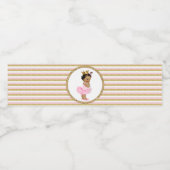 Ethnic Princess Baby shower Étiquettes de bouteill (Étiquettes simples)