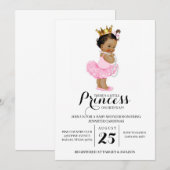 Ethnic Princess Baby shower Invitation (Devant / Derrière)