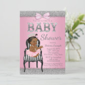 Ethnic Princess Baby Shower Invitations (Debout devant)