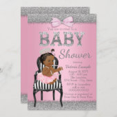 Ethnic Princess Baby Shower Invitations (Devant / Derrière)