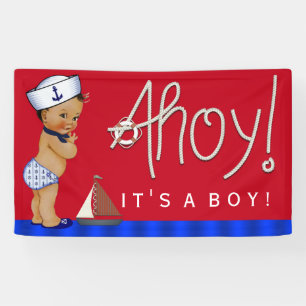 Ethnic Sailor Baby Nautical Baby shower Spandoek