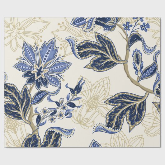 Ethnic seamless pattern with Indian ornament. Vint Cadeaupapier (Vlak)