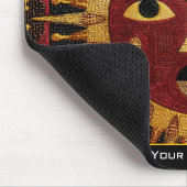 Ethnic Tribal Celestial Mandala Sun Face Mosaic Muismat (Hoek)