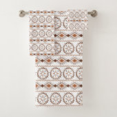Ethnic Tribal Pattern Bath Towel Set Bad Handdoek (Insitu)