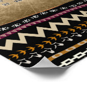 Ethnic Tribal Stripes 2026 Wall Calendar Poster (Coin)