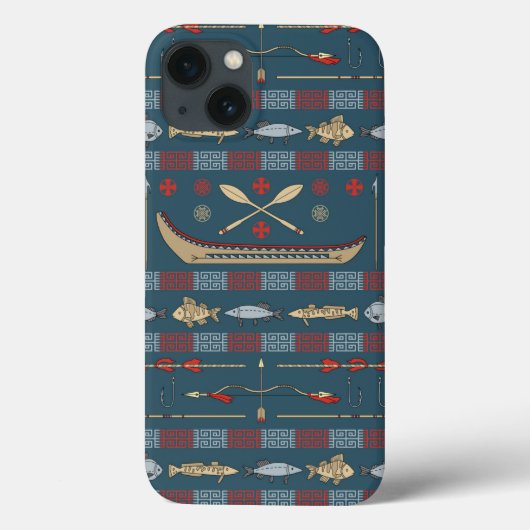 Ethnic Vist Patroon Case-Mate iPhone Case (Achterkant)