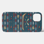 Ethnic Vist Patroon Case-Mate iPhone Case (Achterkant (horizontaal))