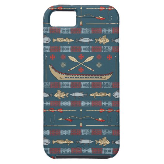 Ethnic Vist Patroon Case-Mate iPhone Case (Achterkant)
