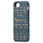 Ethnic Vist Patroon Case-Mate iPhone Case (Achterkant Links)